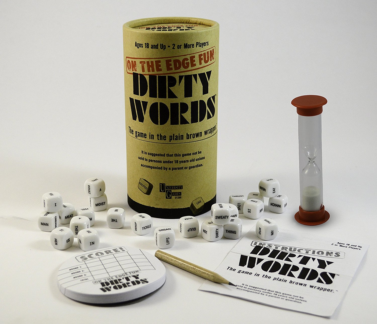 University Games: Dirty Words - Dice Game image