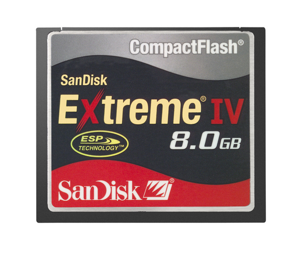 SanDisk Compact Flash Extreme IV 8192MB (8GB) Memory image