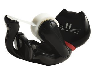 Scotch Refillable Black Kitty Dispenser with Magic Tape