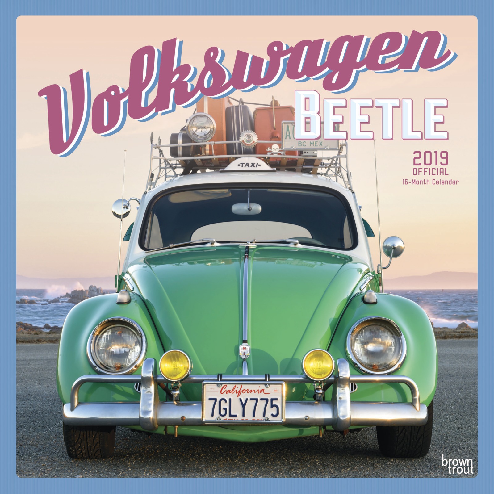 Volkswagen Beetle 2019 Square Wall Calendar by Inc Browntrout Publishers image
