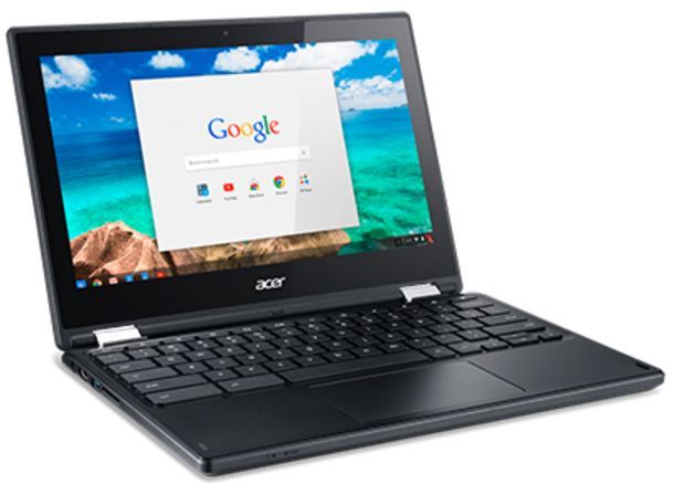 Acer C738T Flip Chromebook 11.6" Touchscreen Intel Celeron N3150 4GB image