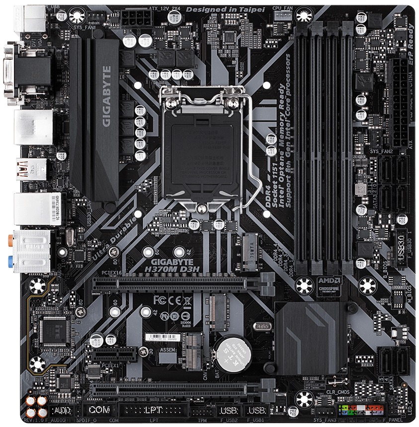 Gigabyte H370M D3H MATX Motherboard image