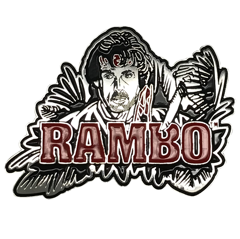 Rambo: Large Pin Badge - Logo | at Mighty Ape Australia