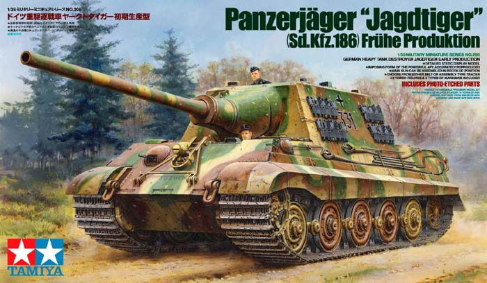 Tamiya German Panzerjager Sd.Kfz. 186 "Jagdtiger" Early Version 1/35 Model Kit image