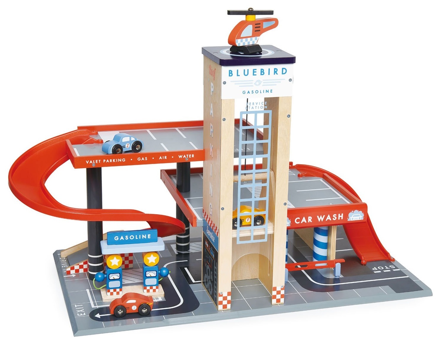 Buy Service Station Wooden Playset at Mighty Ape NZ