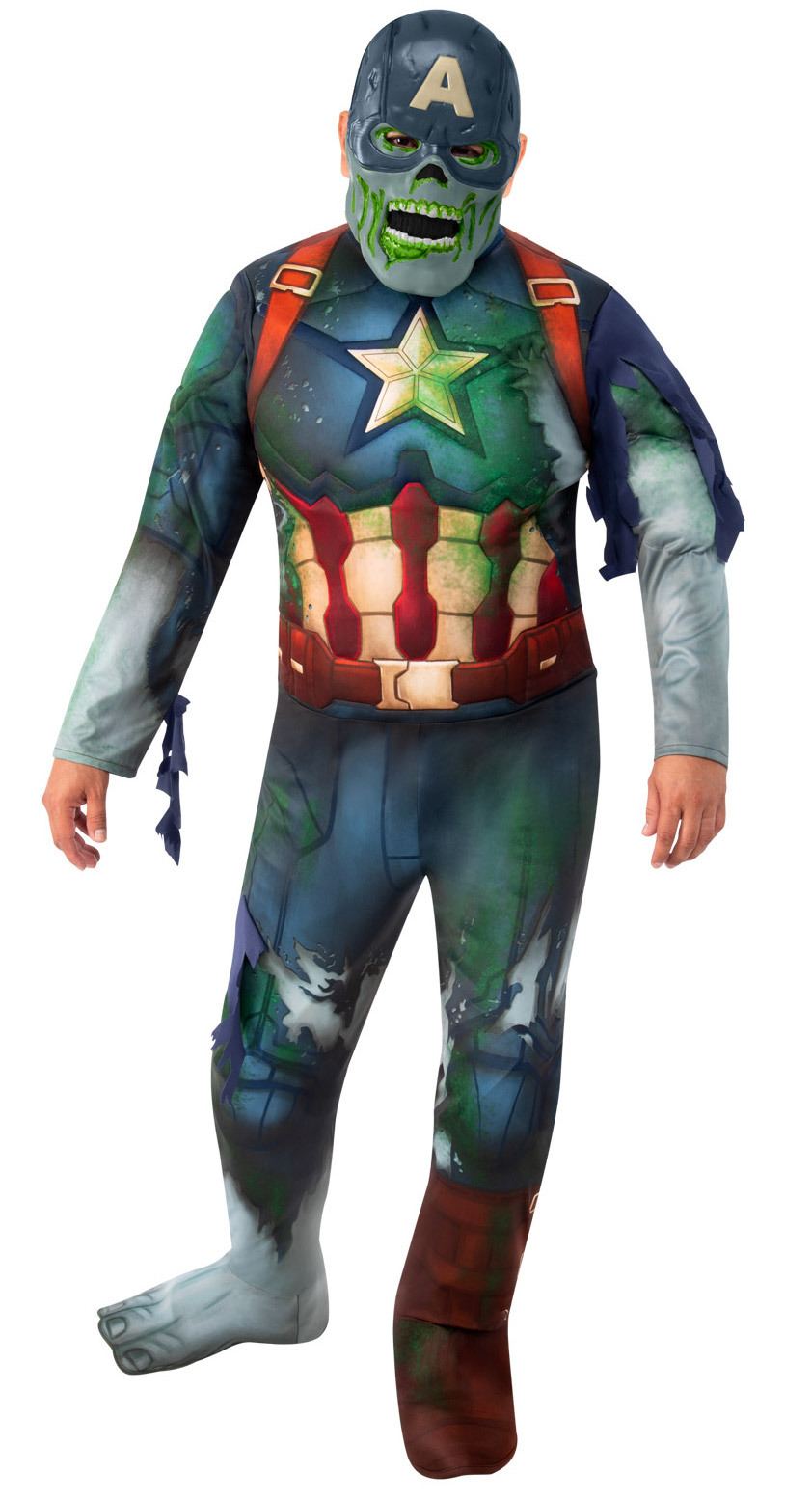 Zombie Captain America - Deluxe Costume (Standard: STD) | Men&rsquo;s | at