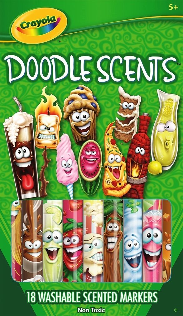 Crayola: Doodle Scents - Washable Marker Set (18-Pack)