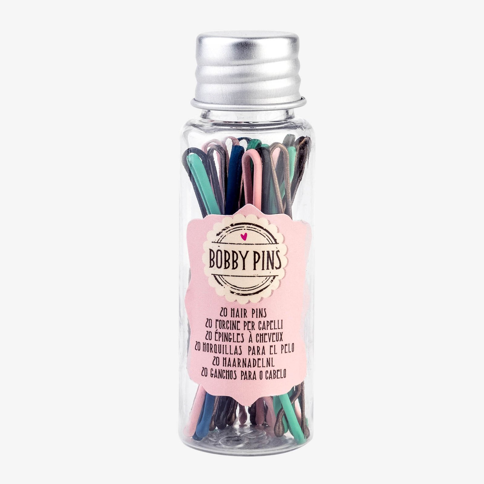 Legami: Colourful Bobby Pins In Jar (20 Pins) image