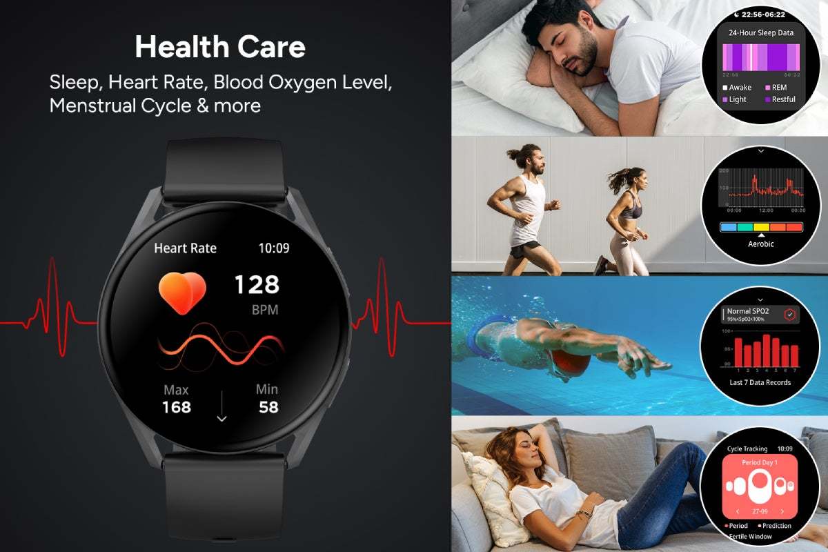 Kogan Pulse 3 Smart Watch (Classic Black) at Mighty Ape NZ