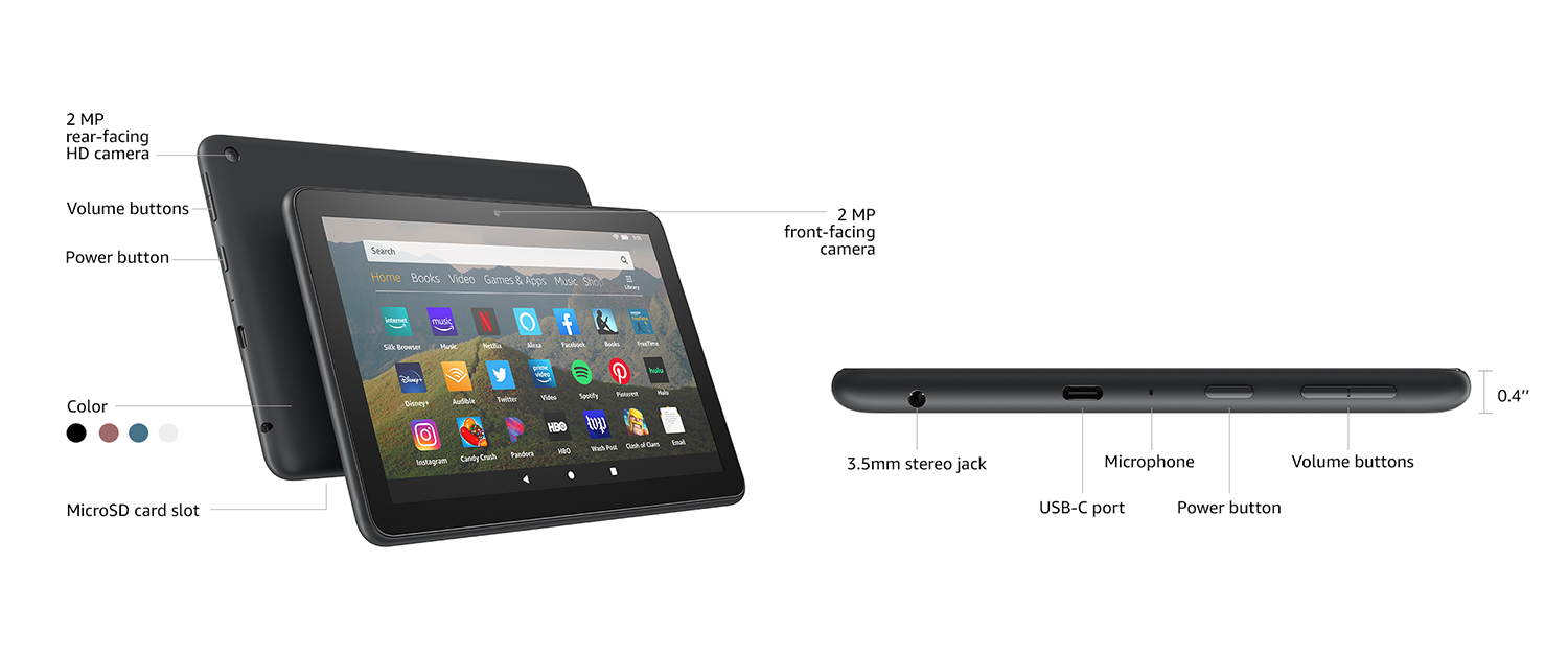 Amazon Fire HD 8 (2020) 32GB Tablet - Blue image
