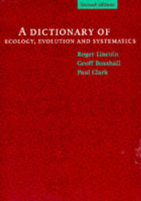 A Dictionary of Ecology, Evolution and Systematics by R J Lincoln image