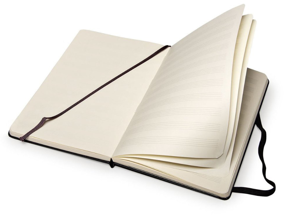 Moleskine Music Notebook (Large, Hard, Black) image