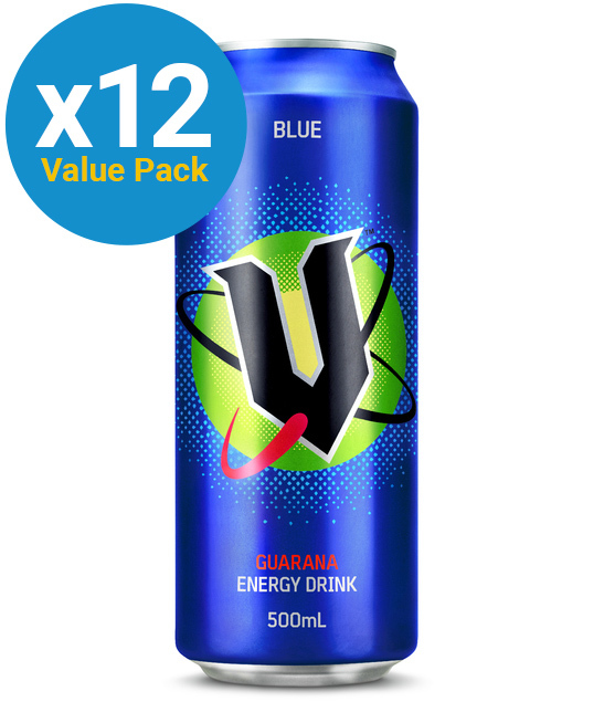 V Blue Energy Drink 500ml (12 Pack) at Mighty Ape NZ