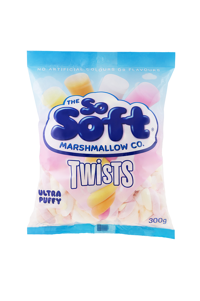So Soft Marshmallow Twists 300g at Mighty Ape NZ