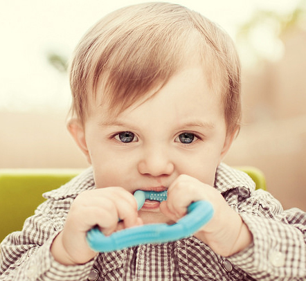 Dr Brown's Flexees A Shaped Teether (Blue) image