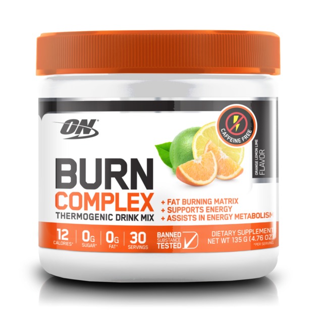 Optimum Nutrition: Burn Complex Non-Stimulant Thermogenic Drink Mix - Orange, Lemon & Lime (30 Serves)