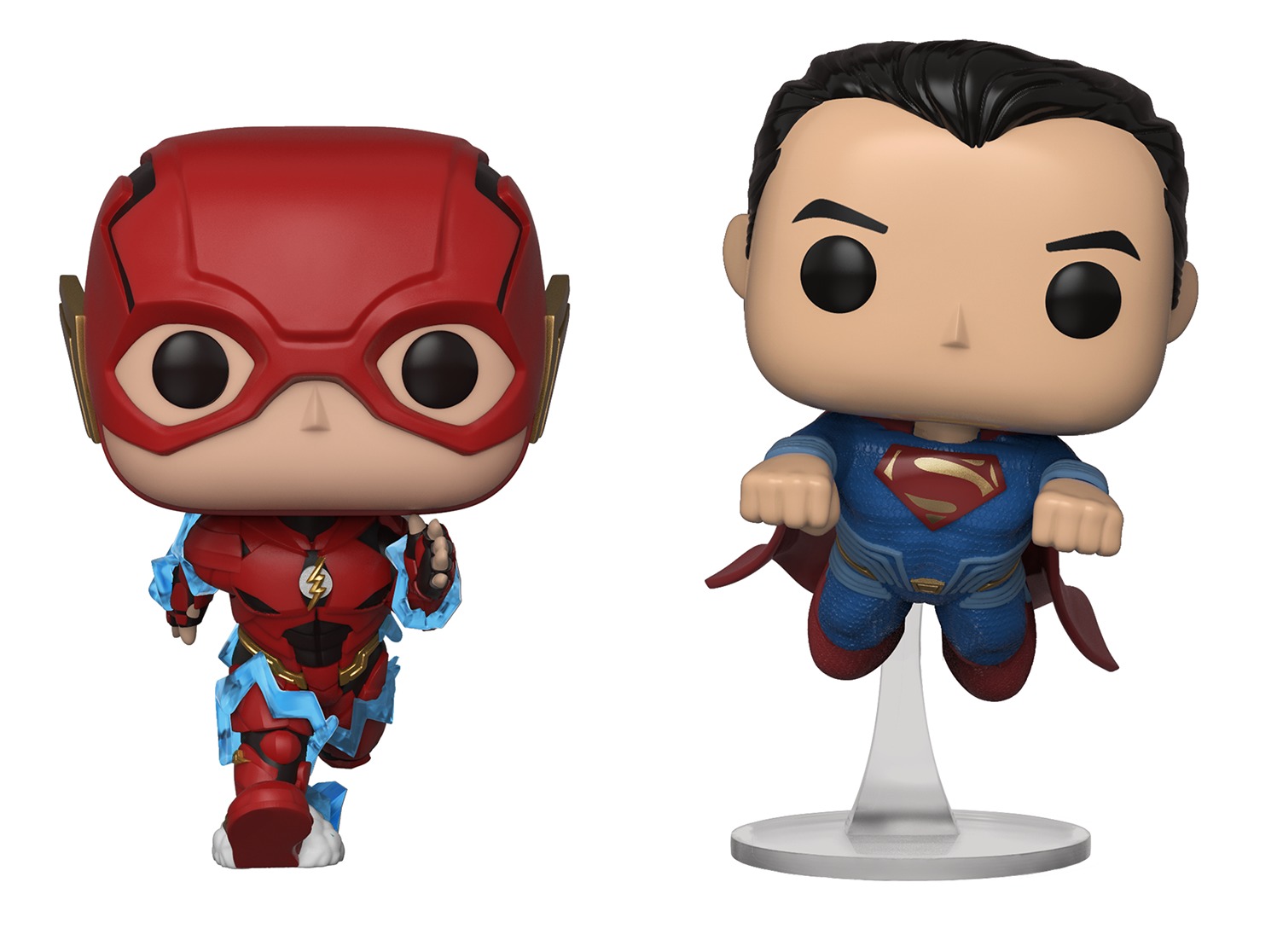 Justice League - Flash & Superman Race Pop! Vinyl 2- Pack image