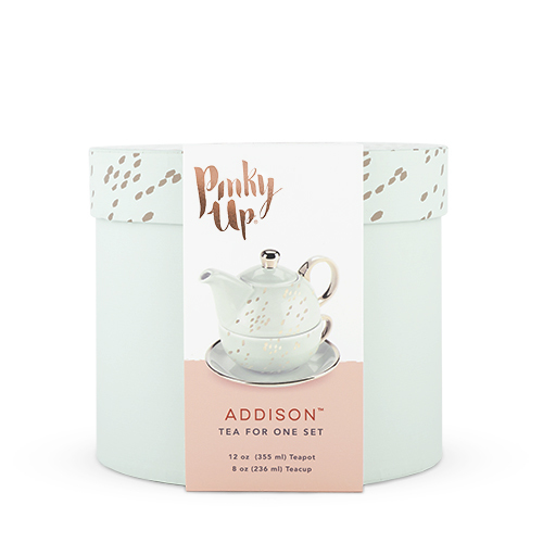 Addison Champagne Dots Tea for One Set at Mighty Ape NZ