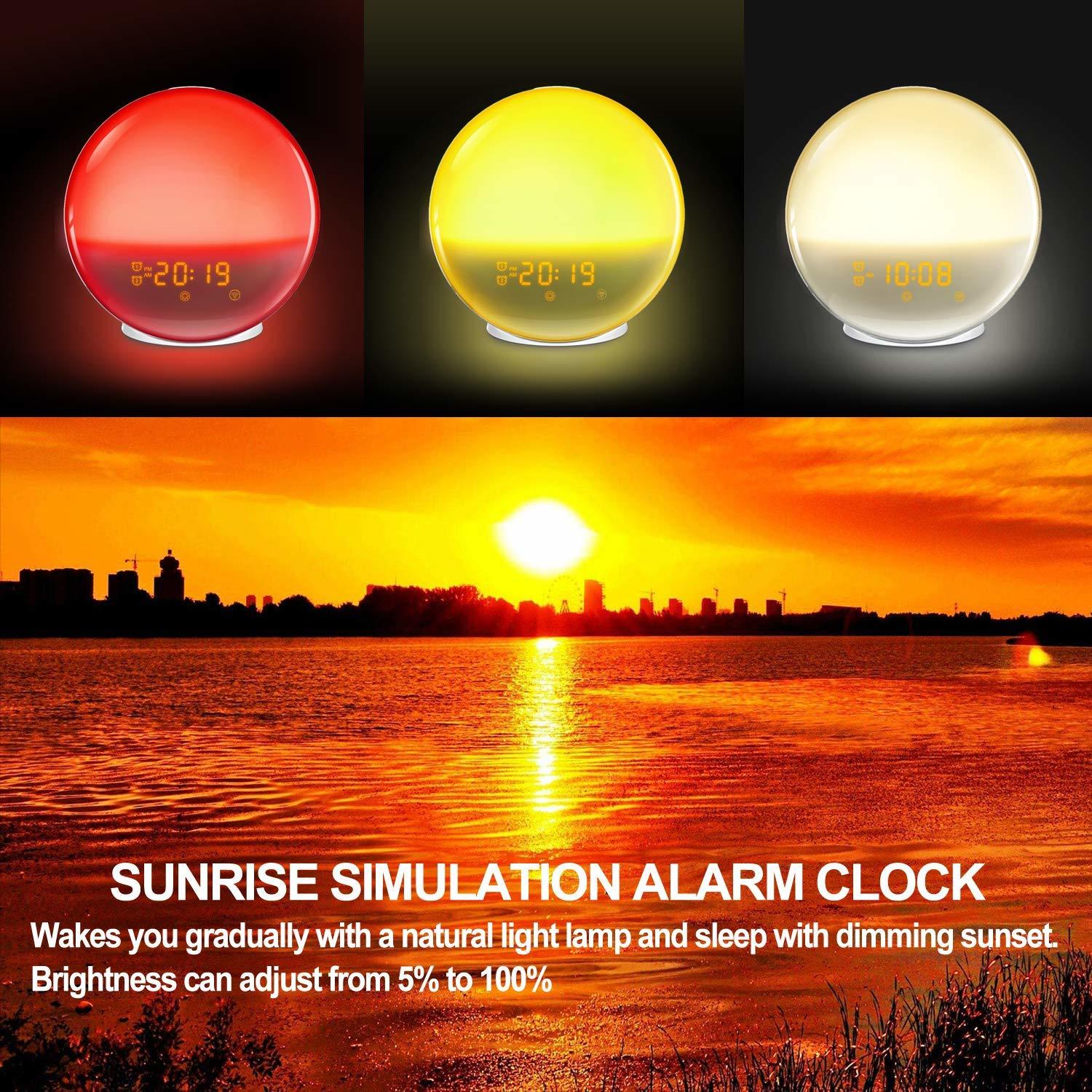 Sunrise Wake Up Light Smart Home Alarm Clock image