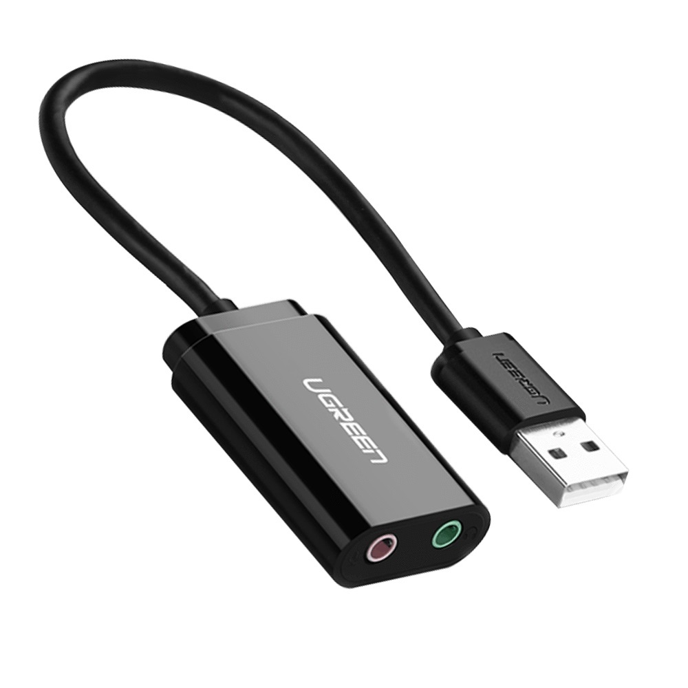 UGREEN USB 2.0 External 3.5mm Sound Card Adapter (15cm) at Mighty Ape NZ