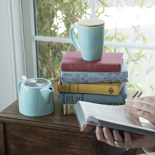 Pinky Up: Harper - Ceramic Teapot & Infuser (Blue) image