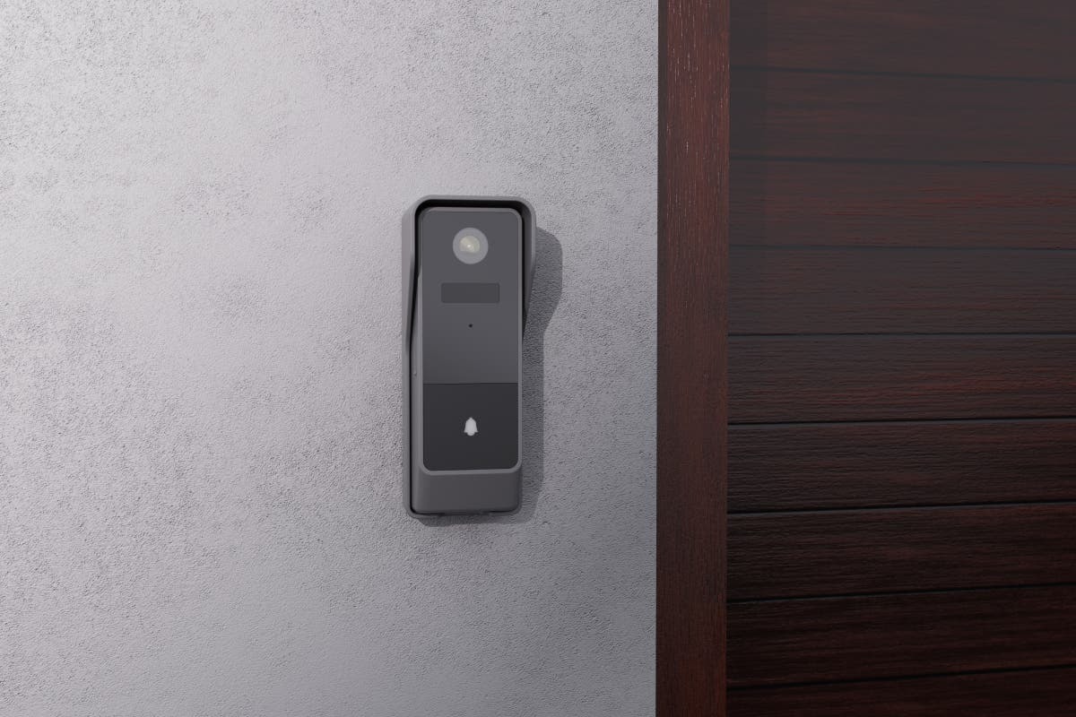 Kogan SmarterHome Security Camera Doorbell 3 Pro (Space Grey) at