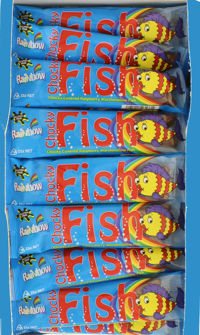 Rainbow - Chocky Fish Bulk Box (50 Choc Fish, 1.25kg) image