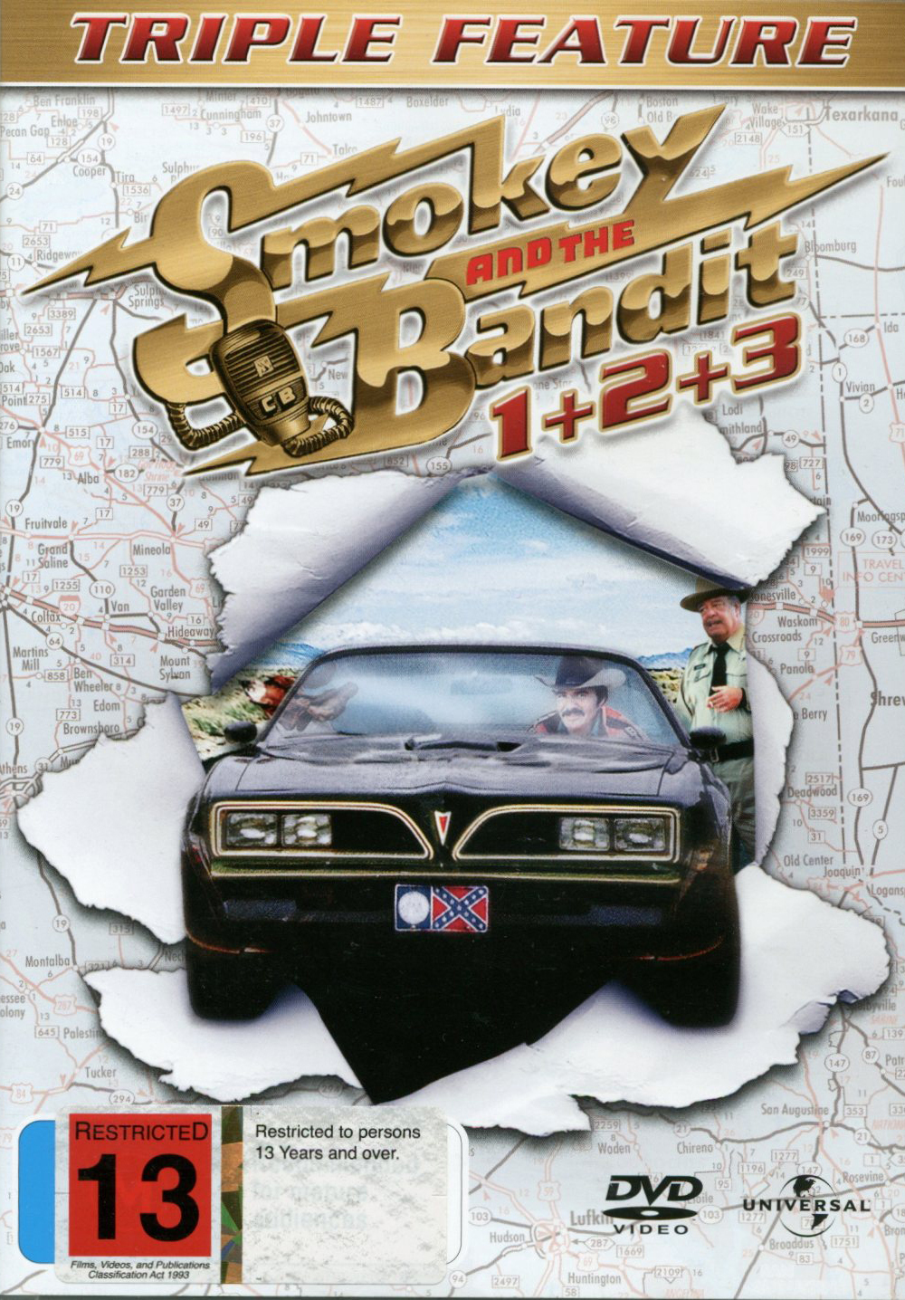 Smokey And The Bandit - 1 + 2 + 3: Triple Feature (3 Disc Set) on DVD image