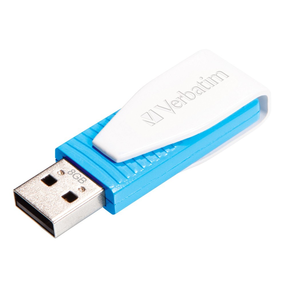 Verbatim Store'n'Go Mini Swivel USB Drive - 8GB (Blue) image