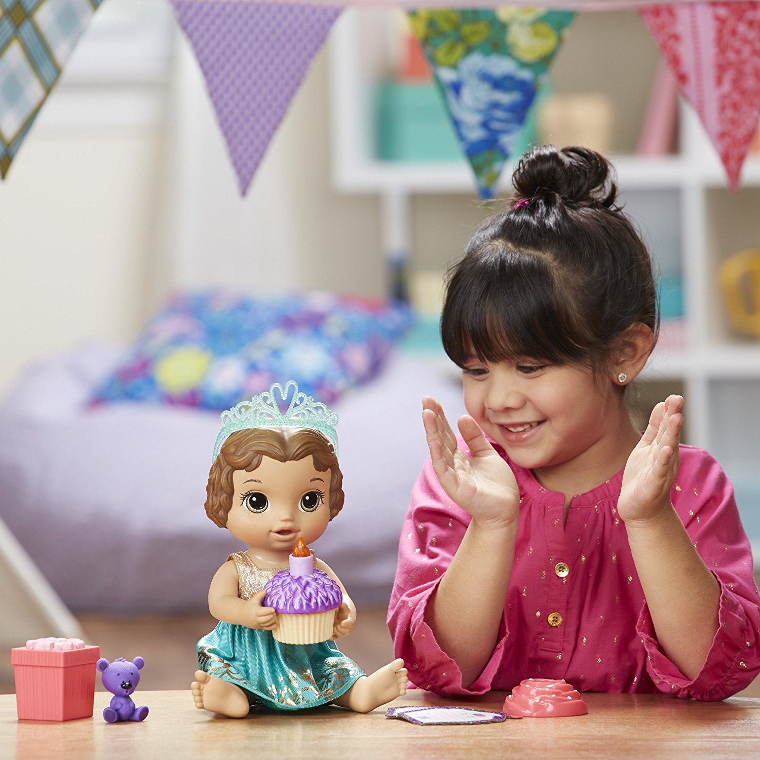 Baby Alive: Cupcake Birthday Doll (Brunette Hair)