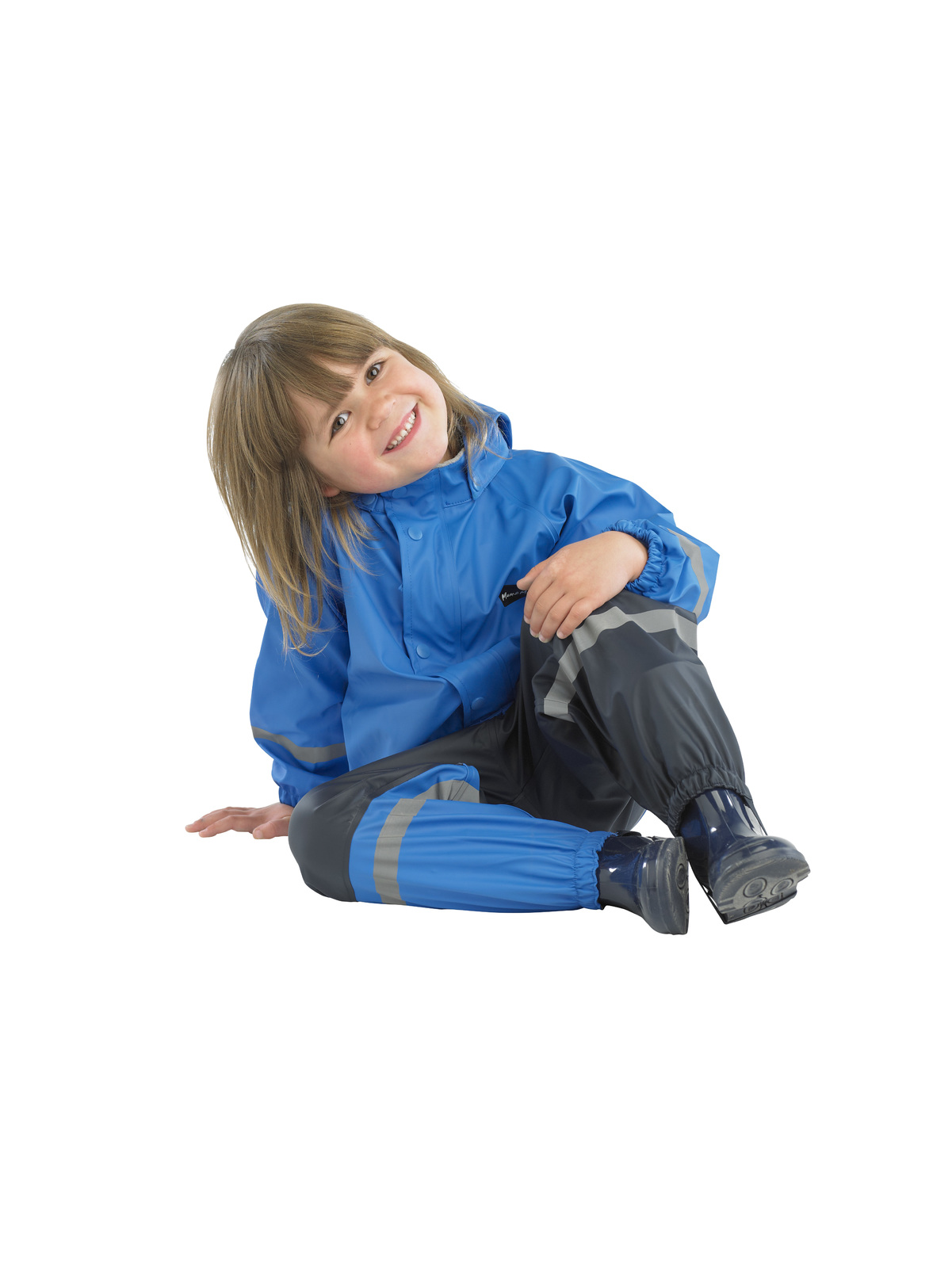 Mum 2 Mum Rainwear Jacket - Royal Blue (12 months) image