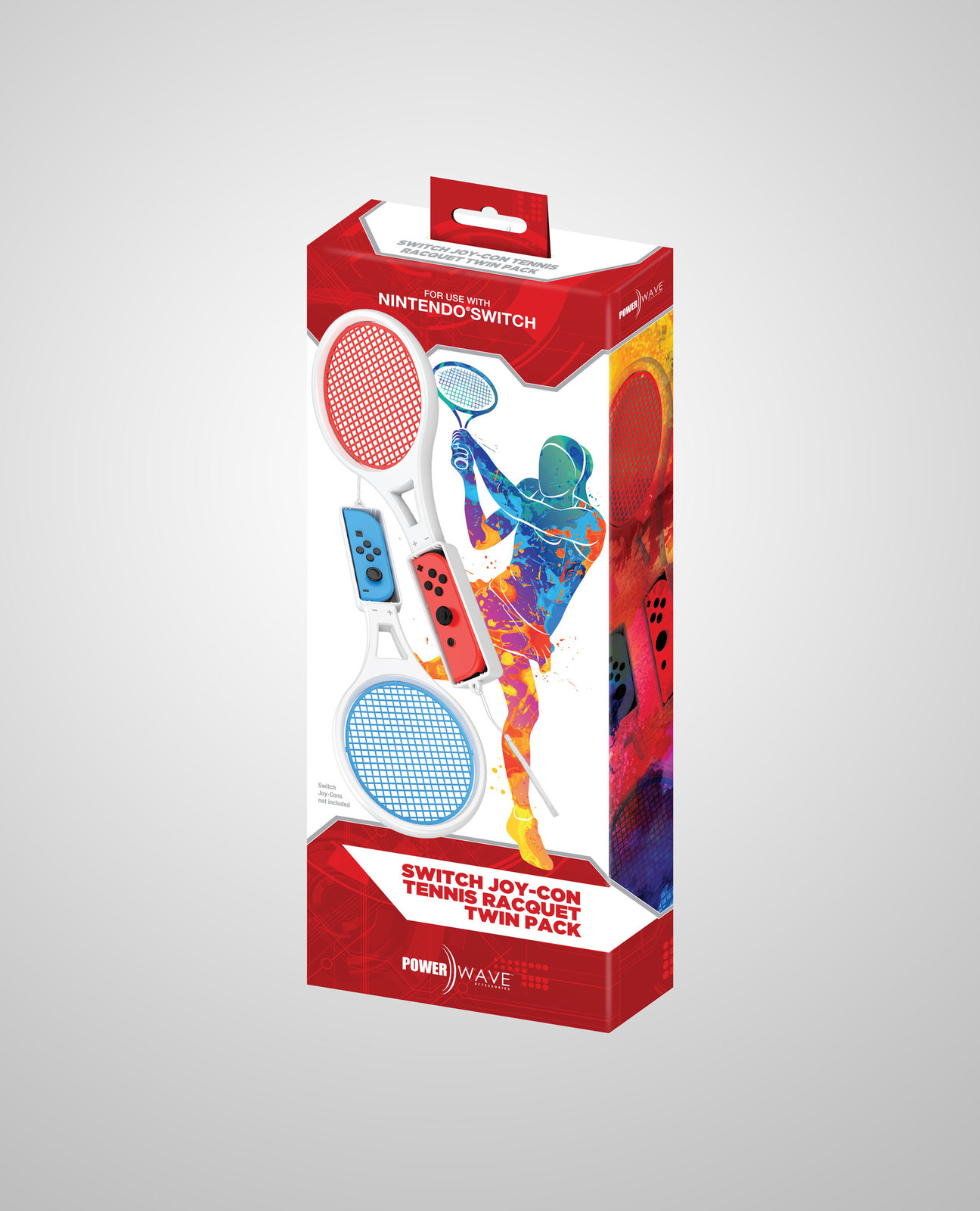 Powerwave Nintendo Switch Joy Con Tennis Racquet Twin Pack for Nintendo Switch image