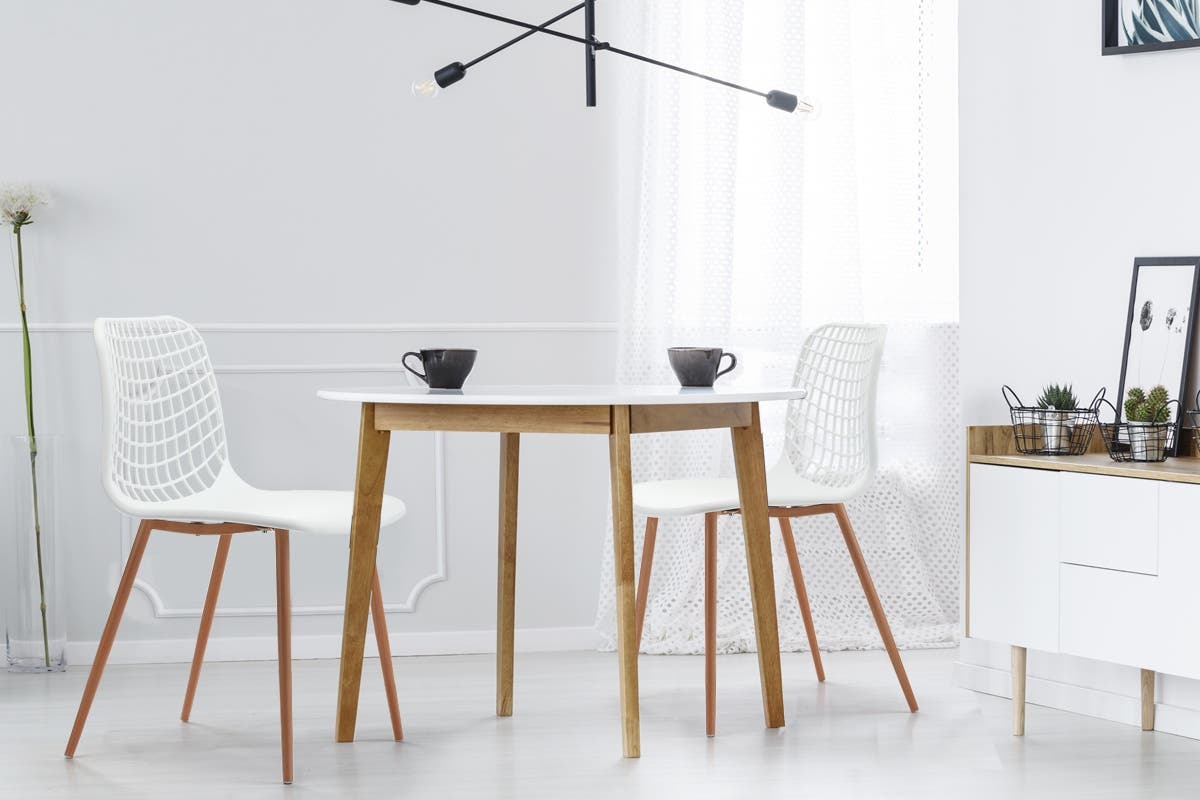 Buy Ovela Leerdam Dining Chairs White (Set of 2) at Mighty Ape NZ