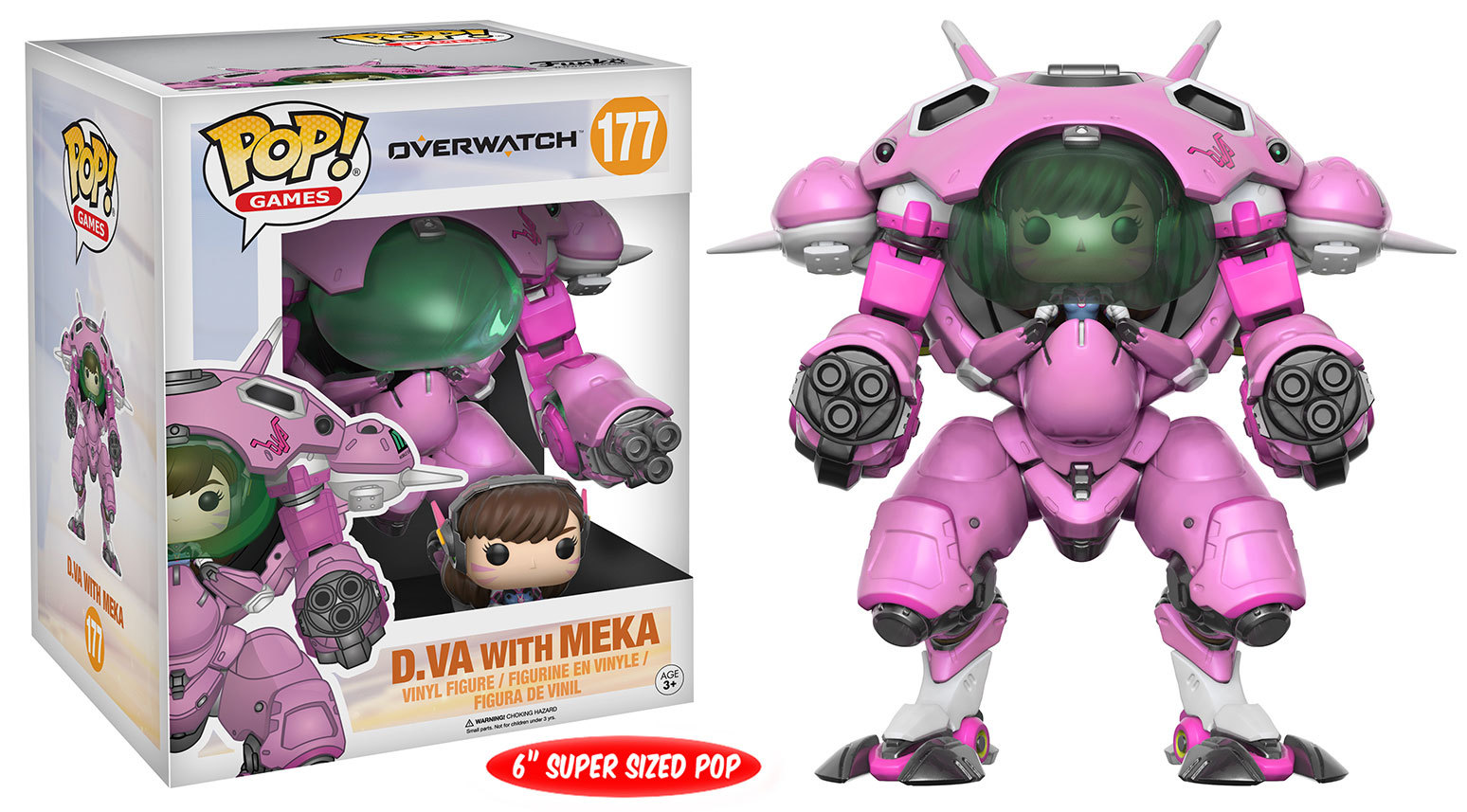 Overwatch – D.VA & Meka 6" Pop! Vinyl Figure image