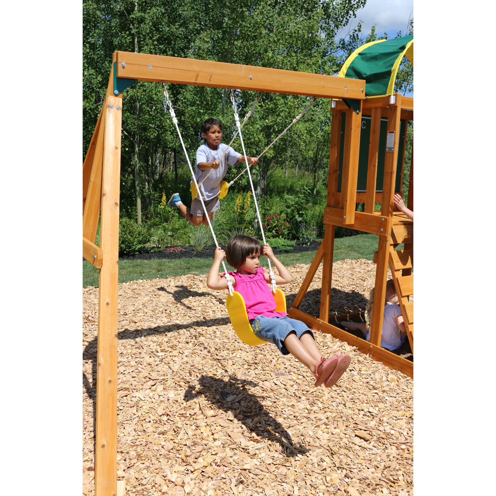 Buy KidKraft Ainsley Wooden Swing Set / Playset at Mighty Ape NZ