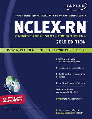 Kaplan NCLEX-RN Exam: Strategies for the Registered Nursing Licensing Exam: 2010 by Barbara J. Irwin, B.S.N., R.N. image