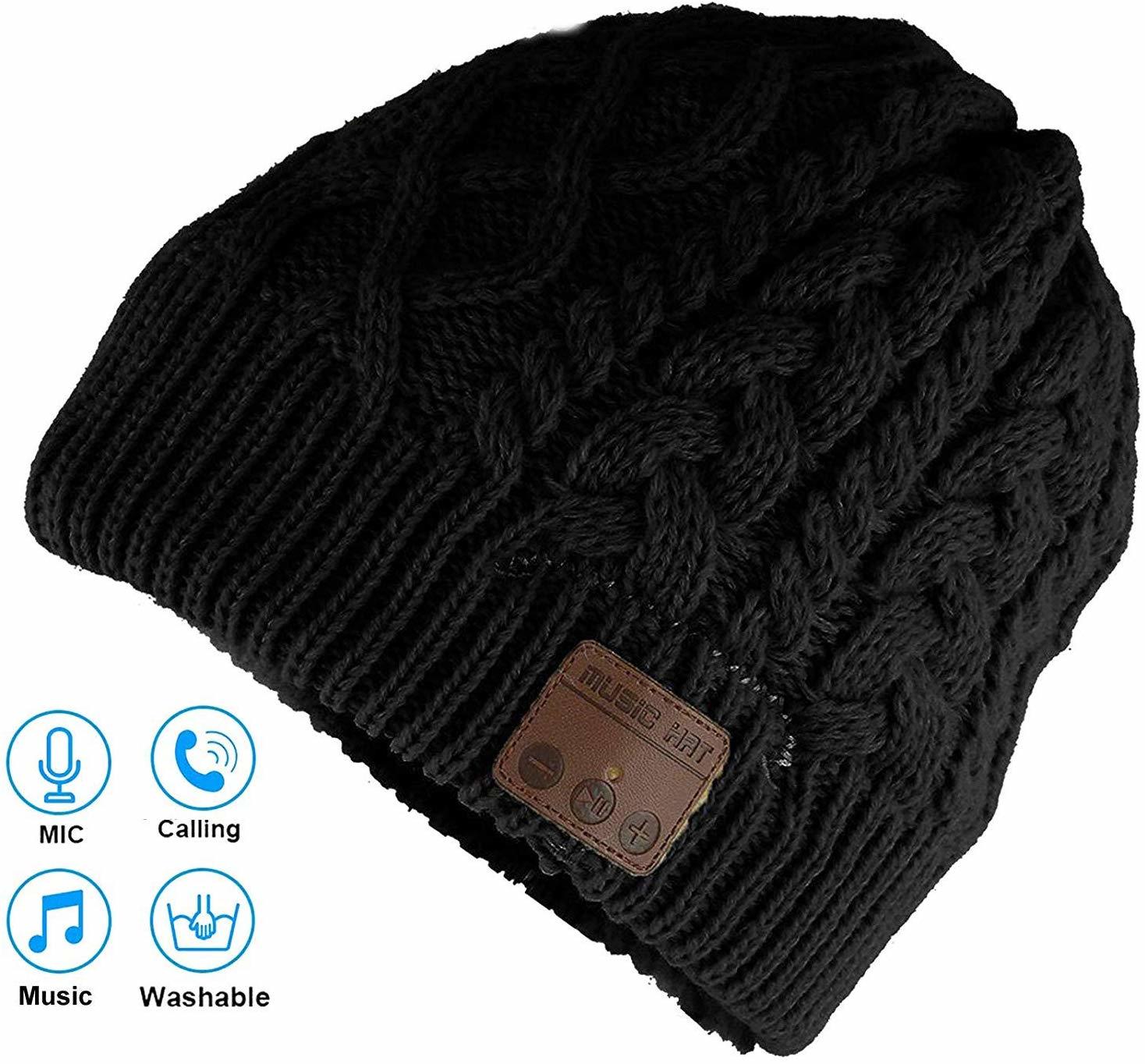 Ape Basics: Wireless Bluetooth Music Beanie Hat - Black image