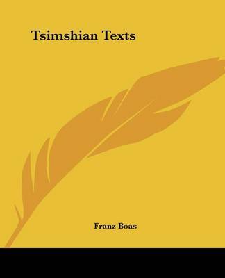 Tsimshian Texts image