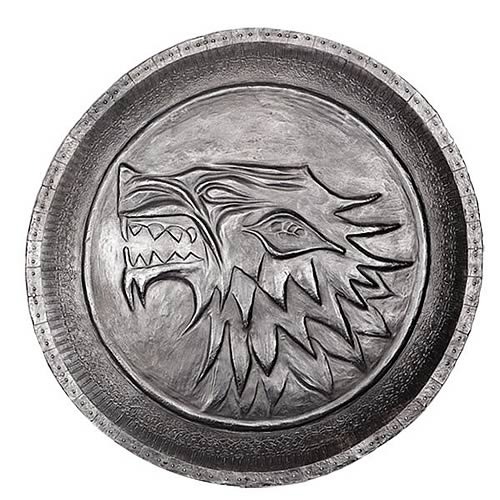 Game of Thrones Prop Replica Pin - Stark Direwolf Shield image