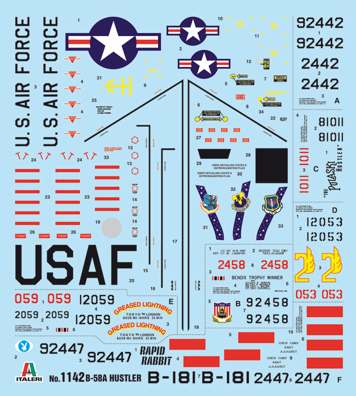 Italeri 1/72 B-58 Hustler - Model Kit image