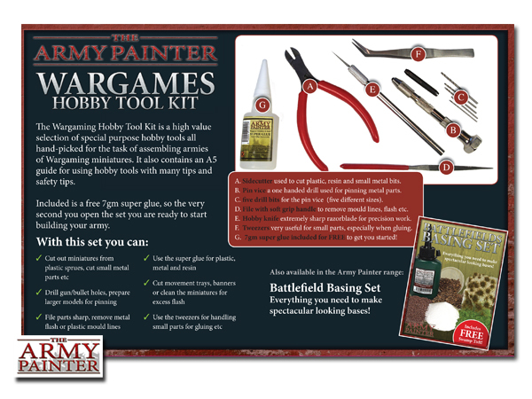 Army Painter Wargames Hobby Tool Kit image