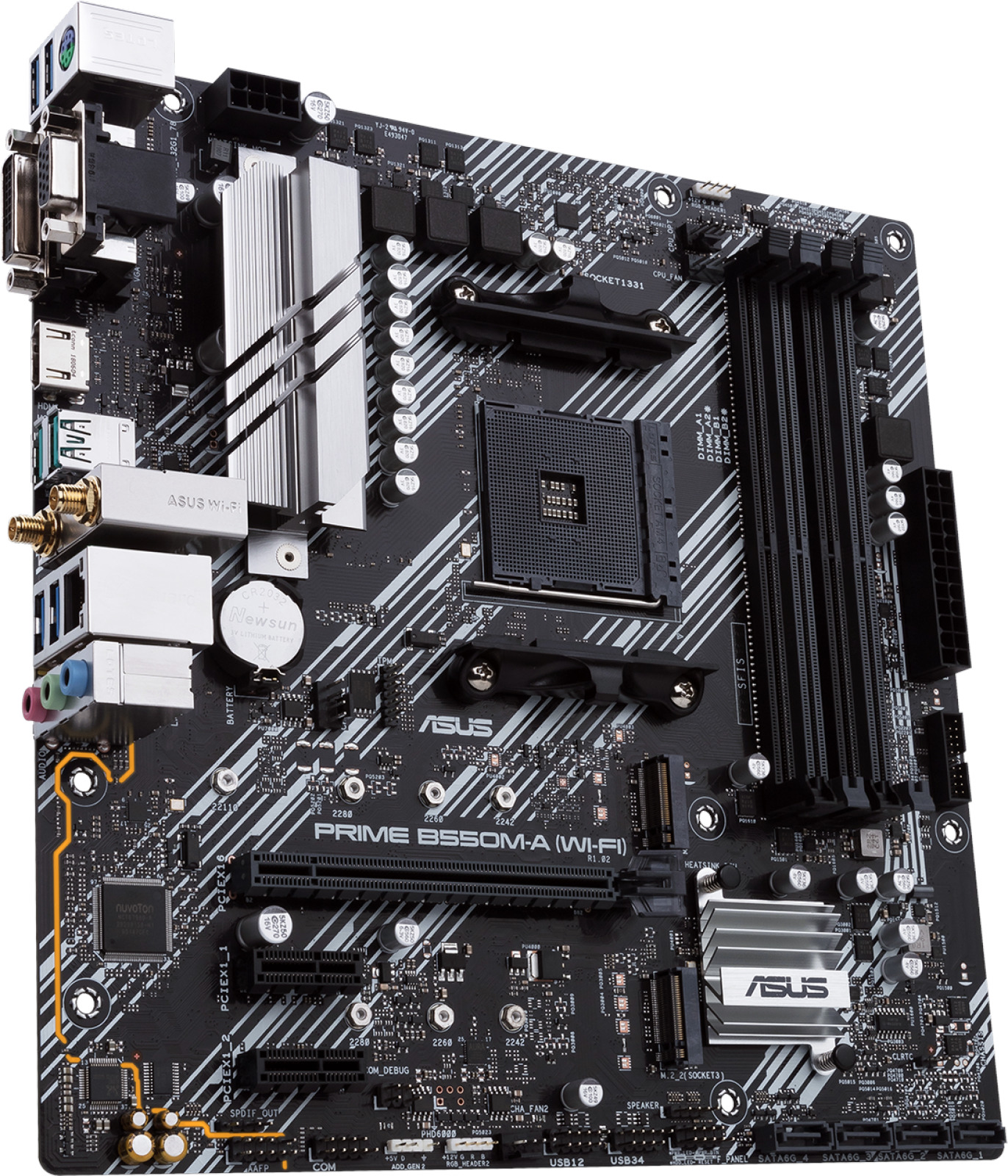 ASUS Prime B550MA (WiFi) mATX AM4 Motherboard at Mighty Ape NZ