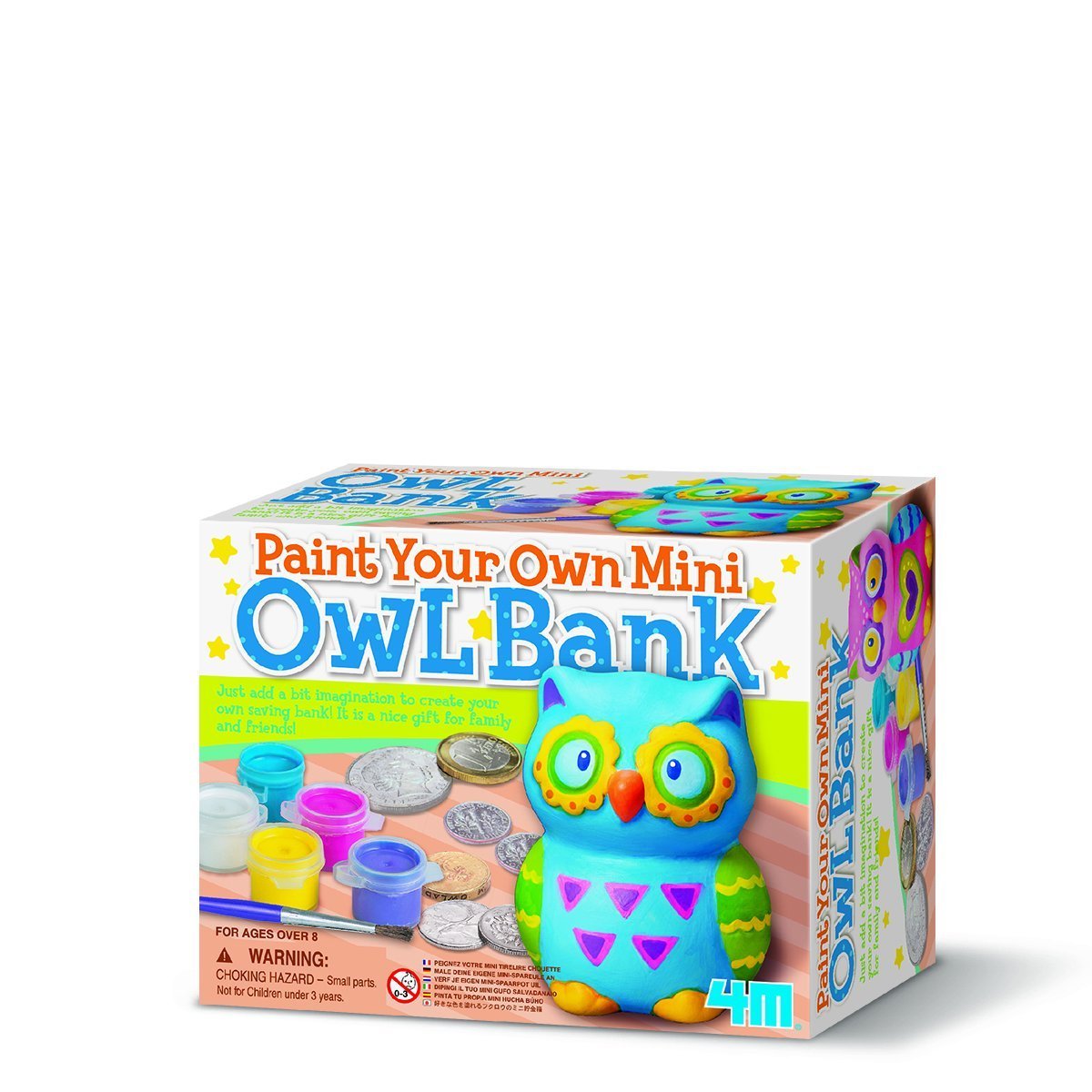 4M Craft: Paint Your Own Mini Owl Bank image