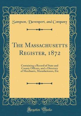 The Massachusetts Register, 1872 by Sampson Davenport and Company image