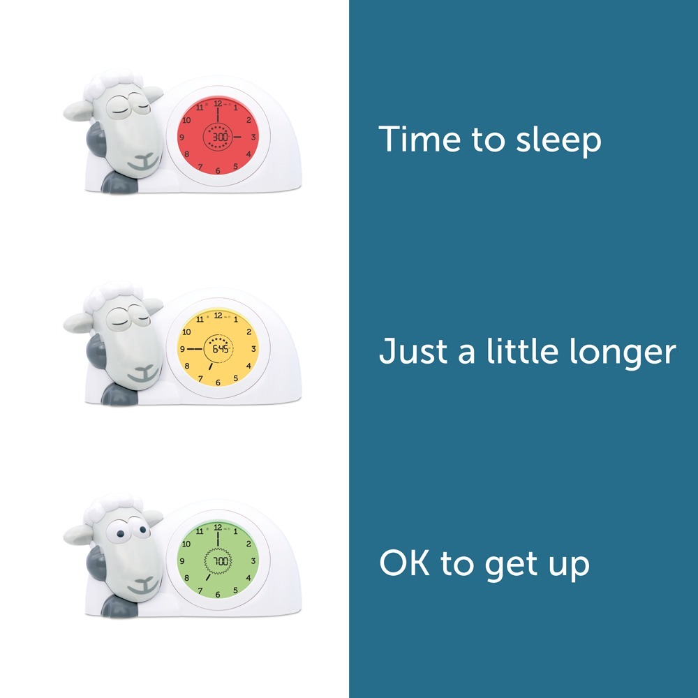 Zazu Sam the Sheep Sleep Trainer Clock - Pink image