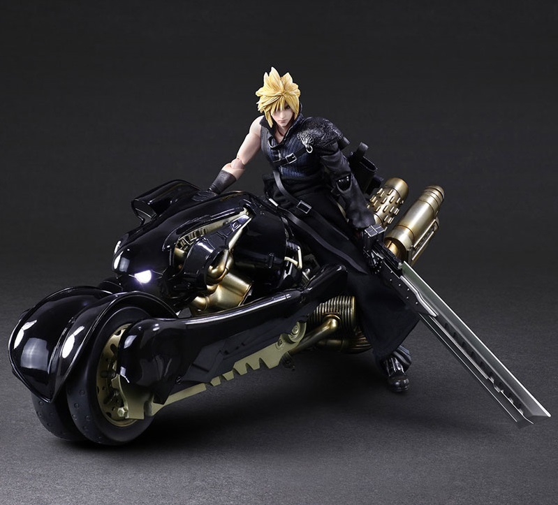 Final Fantasy: Cloud Strife & Fenrir - Play Arts Kai Figure Set image