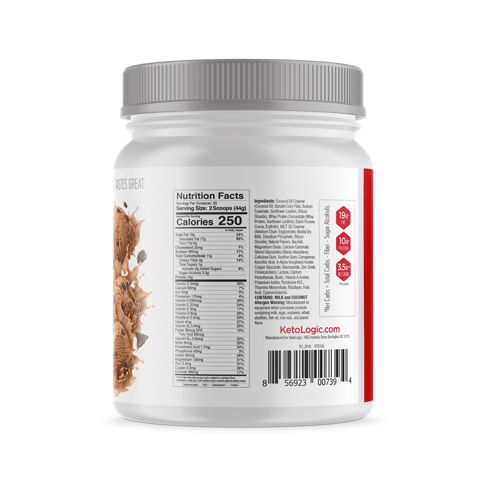 Ketologic: Keto Meal - Chocolate (16 Serves) image