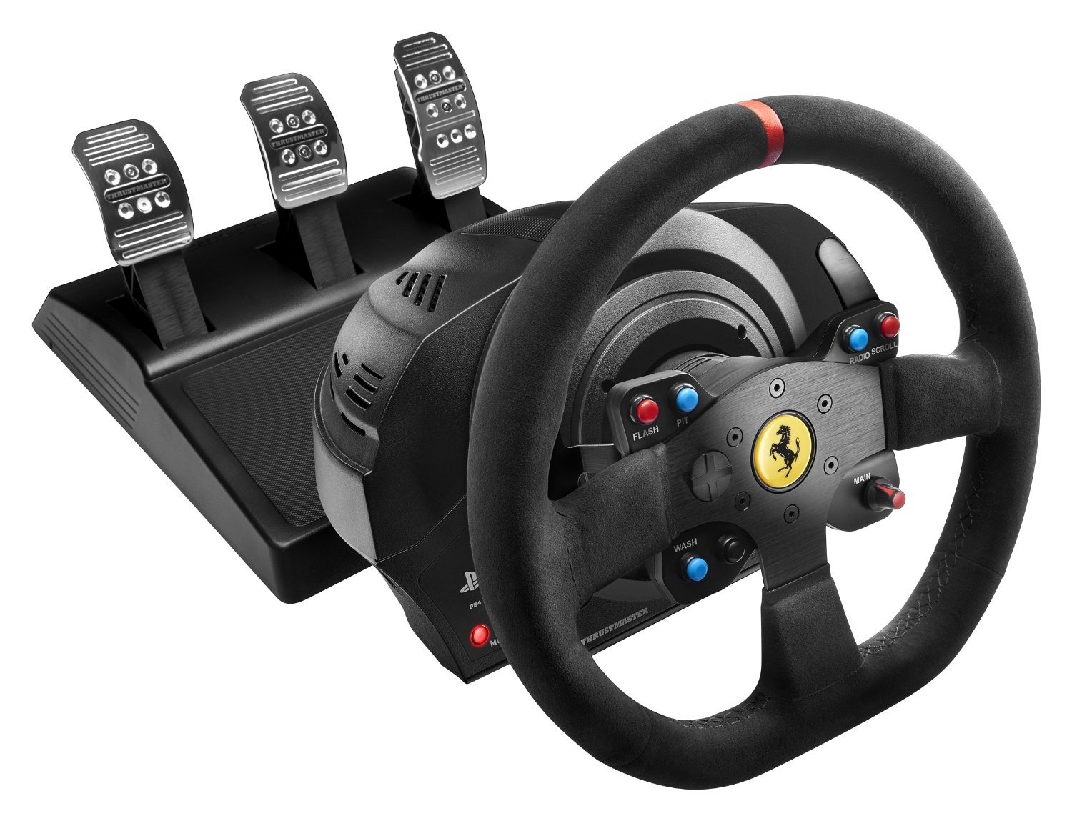 Thrustmaster VG T300 Ferrari Alcantara Edition Racing Wheel (PS3, PS4 & PC) for PS4 image