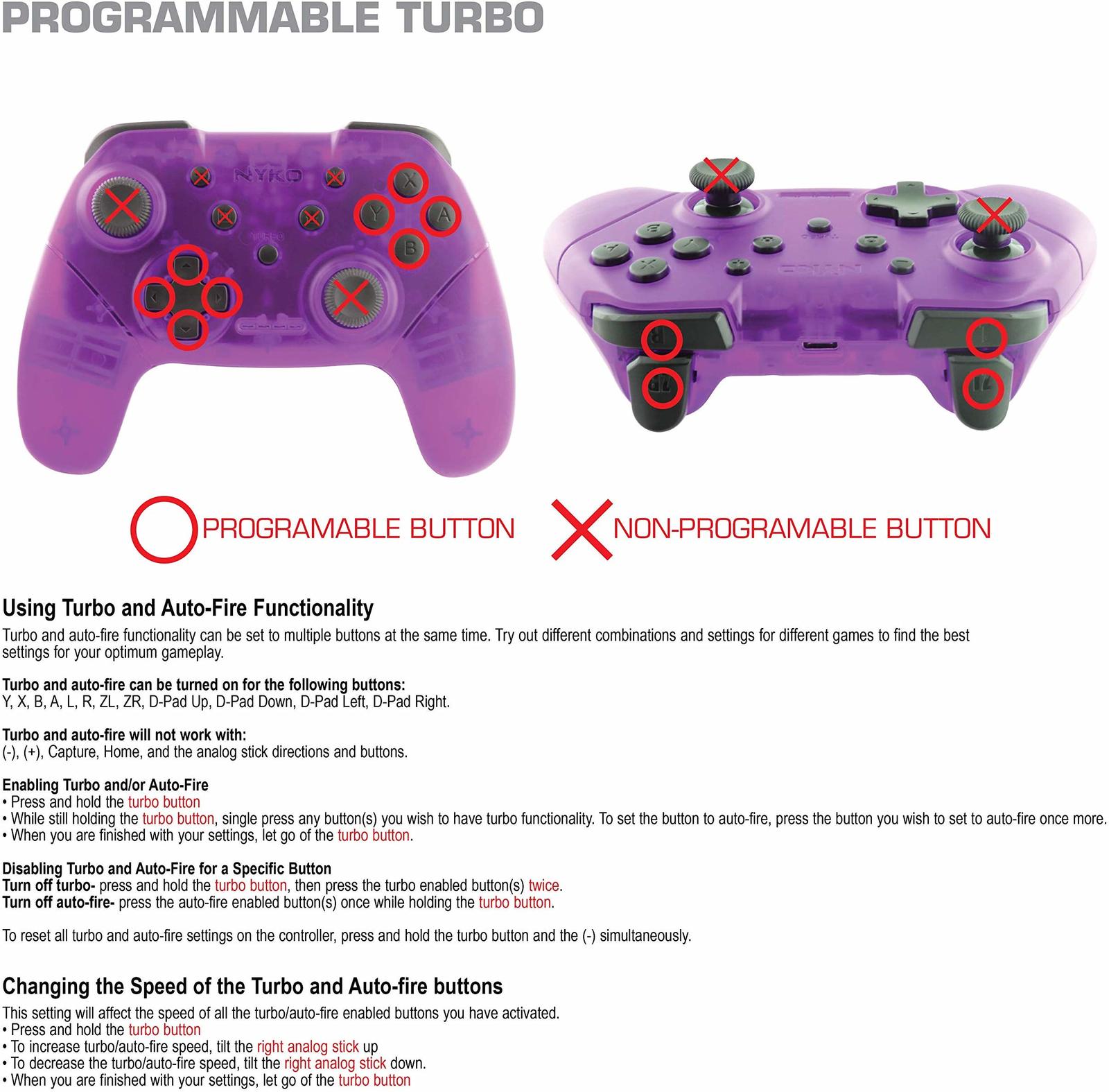 Nyko Switch Wireless Core Controller (Purple) on Switch