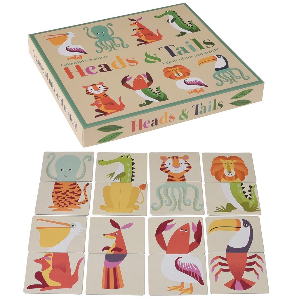 Colourful Creatures Heads And Tails Game image